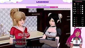 Vtuber Lewdneko Moaning in Harem Hotel Part 23 Gameplay! 😻