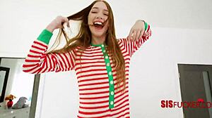 My long lost elf stepsister Myra moans during christmas fantasy sex naked petite young 18+ pussy fucking