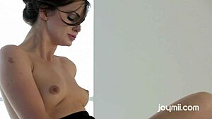 petite 18+ babe quivers through a wild body-shaking orgasm.