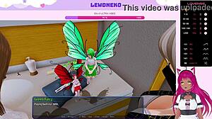 Vtuber Lewdneko Moaning in Harem Hotel Part 23 Gameplay! 😻