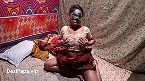 Damn, Indian girl with massive boobs rocks it!