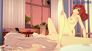 Shizuma and Nagisa in Intense Lesbian Hentai 😍