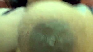 Busting a huge fat load inside my girlfriend's pussy.