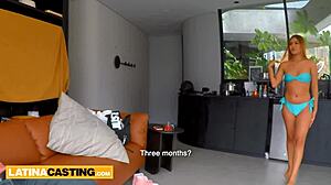 Latina casting! Sexy webcam model goes hardcore with big cock!