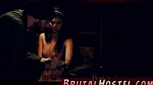 I'm rough virgin in bondage receiving handjob from gina