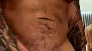 Tattooed Viktor Rom, The Muscular Latino Gay, Masturbates His Huge Cock In The Bathroom