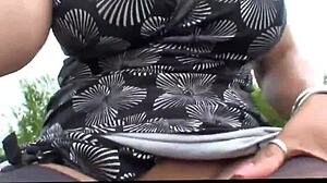 Danica Collins Flashes Outdoors!