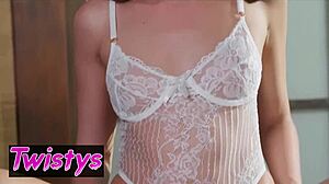 Elena Koshka Shows Bubble Butt and Small Tits in Softcore Masturbation