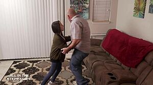 Tiny Sex Freak Freya Von Doom Visits Stepdad and Wife