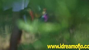 Blonde Jo Masturbates and Fingers Herself in the Wilderness