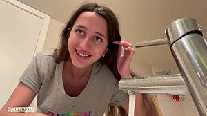 He cum on my face and sent to the backyard