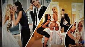 Nicole Heat in Best Porn Comic with Double Penetration and Swallow