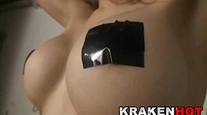 Married couple explores bdsm emotions with pregnant voyeur