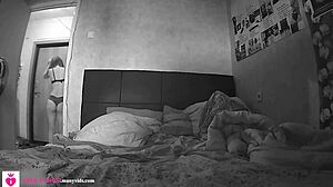 Hidden Camera Catches Petite 18+ Teen in Private Moment