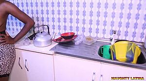 Naughty Latina Strokes Wild... 🍆