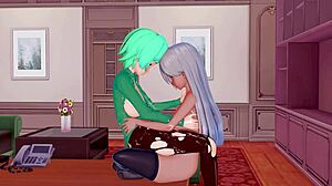 3d hentai big ass big tits sex futa with orgasm