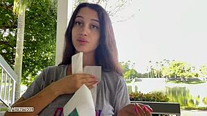 He cum on my face and sent to the backyard