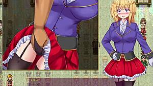 Battle princess Lacia faces the fallen fortress.