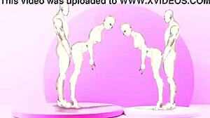 Twins' Passionate Fucking With Girls In Anime Hentai