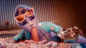 Widow Deepthroats Cock On Beach With Big Tits!