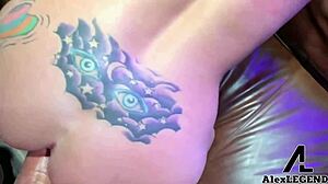 Alex Legend face fucks Christie Steven before inserting his huge cock into her big clit