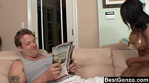 boob slip leads to hardcore sex with big tits and doggystyle