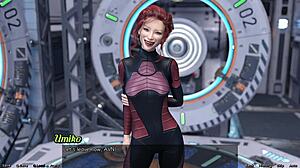 Stranded in space 94 - asian milf scientist showcases her project in sexy outfit.