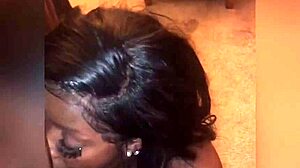 i give wet sloppy head to this big black dick. but i messed up the tit squeezing part lol