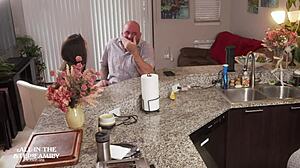 Tiny Freya Von Doom Meets Stepdad and New Wife