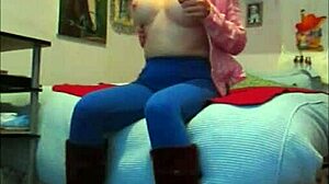 Prostitute In Blue Lycra Fucks My Ass Hard!