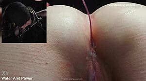 Violet Bee submits to enema