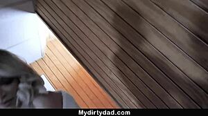 Emma Hix gets trained by step daddy and loves it!