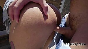 Latina Bouncing On Big Cock Before Work In Couple Voyeur Reality Pov Public Blowjob