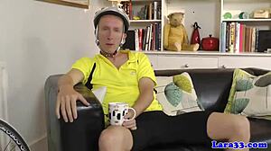 British mature seduces cyclist for quick outdoor fuck
