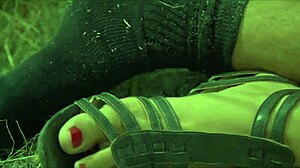 Latina Teases with Public Bush Play and Monster Cock Action!