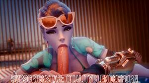 Widow Deepthroats Cock On Beach With Big Tits!