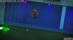 Pool party got wild with my friend’s boyfriend craving my ass!