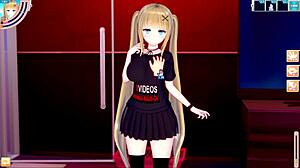 blonde big tits gal jk eleanor rides in various positions in 3d hentai