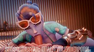 Widow Deepthroats Cock On Beach With Big Tits!