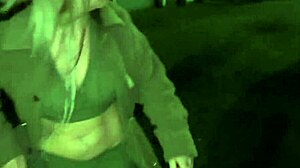 Street Girl Pushing Items Up Her Pussy While On The Run Mature Milf!