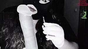 Fuming My Dildo Homemade Spanish Kinky Sex Chubby Masked Fat Amateurs