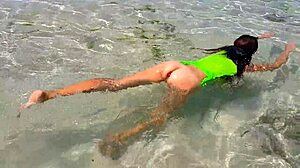 Passionate sex on paradise beach