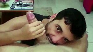Marcos Goiano Performs Detailed Blowjob on Massive Cock