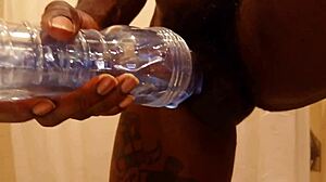 hallelujah johnson is masturbating with his fleshlight