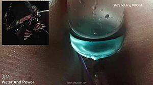 Violet Bee submits to enema