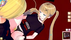 blonde big tits gal jk eleanor rides in various positions in 3d hentai