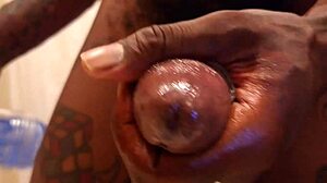 hallelujah johnson is masturbating with his fleshlight