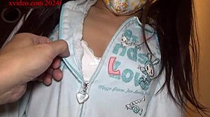 Cute Short Nana Fingers Shaved Pussy in Diaper.