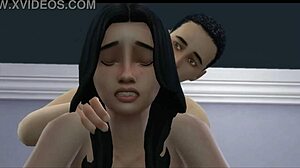 Hermanastros Have Hard Sex Behind Their Mother-In-Law's Back In 3D Cartoon Anal Scene