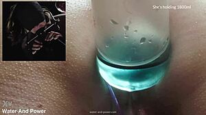 Violet Bee submits to enema